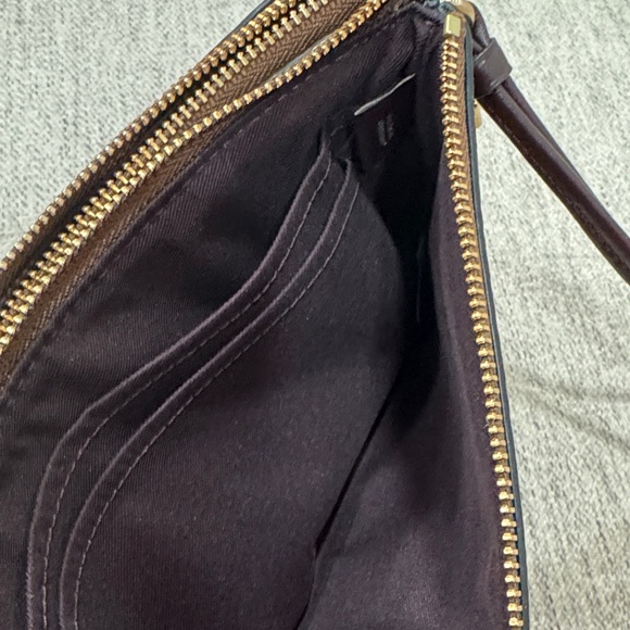 Coach in Signature Canvas Double Zip Wallet with Butterfly Print - Picture 5 of 7